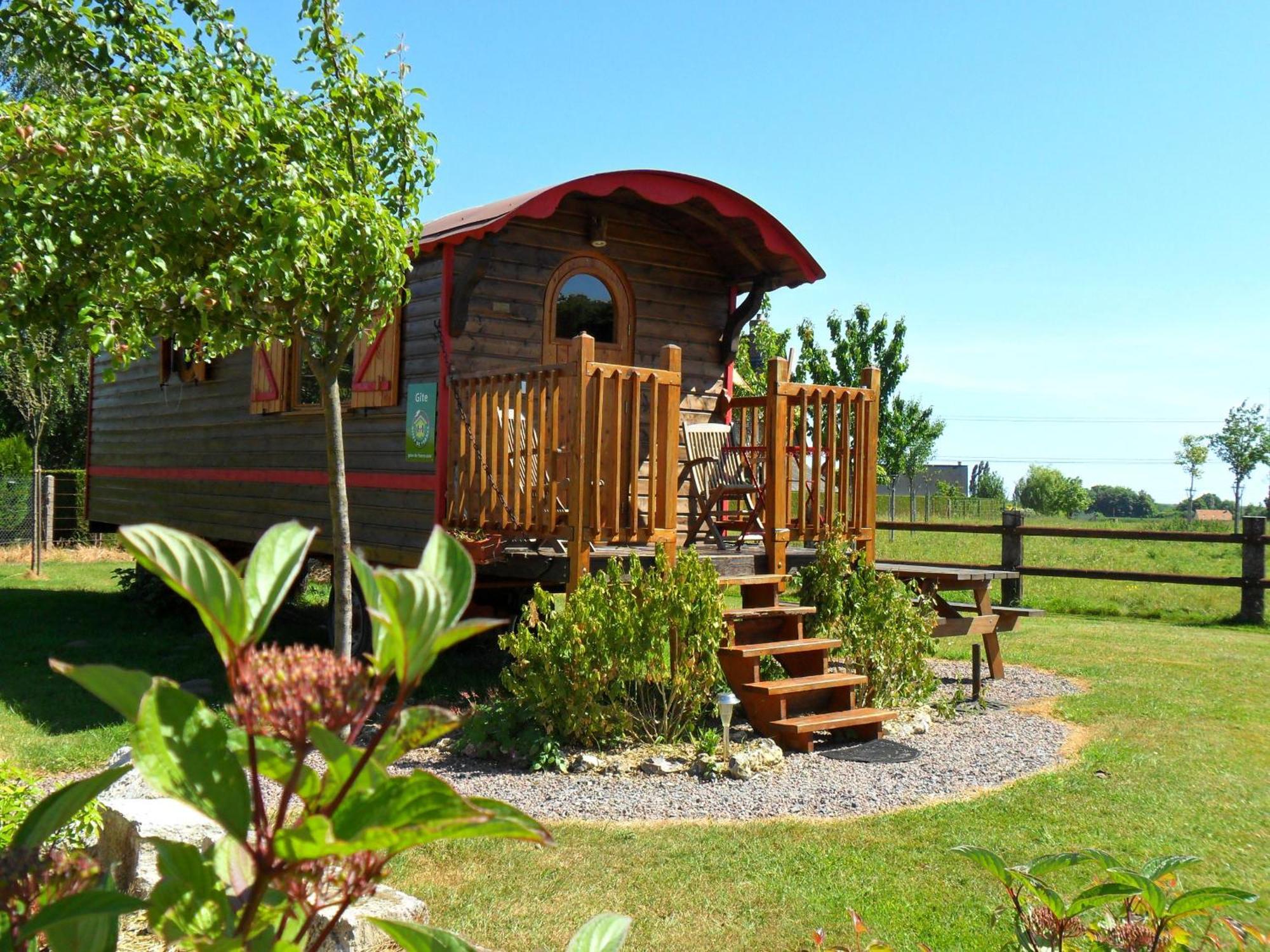 La Roulotte du Verger Barneville-sur-Seine Extérieur photo